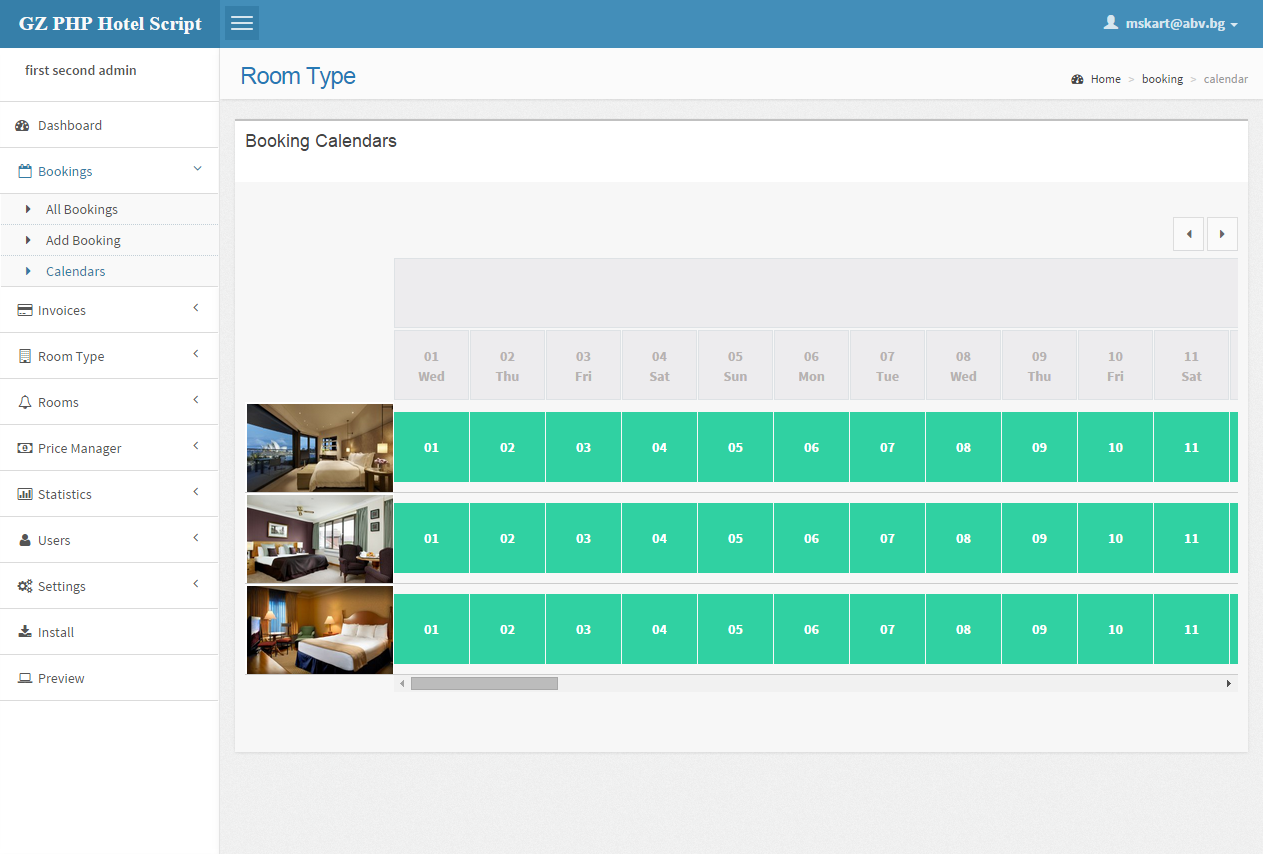 PHP GZ HOTEL BOOKING SCRIPT