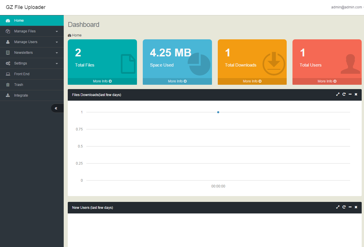 PHP GZ File Uploader